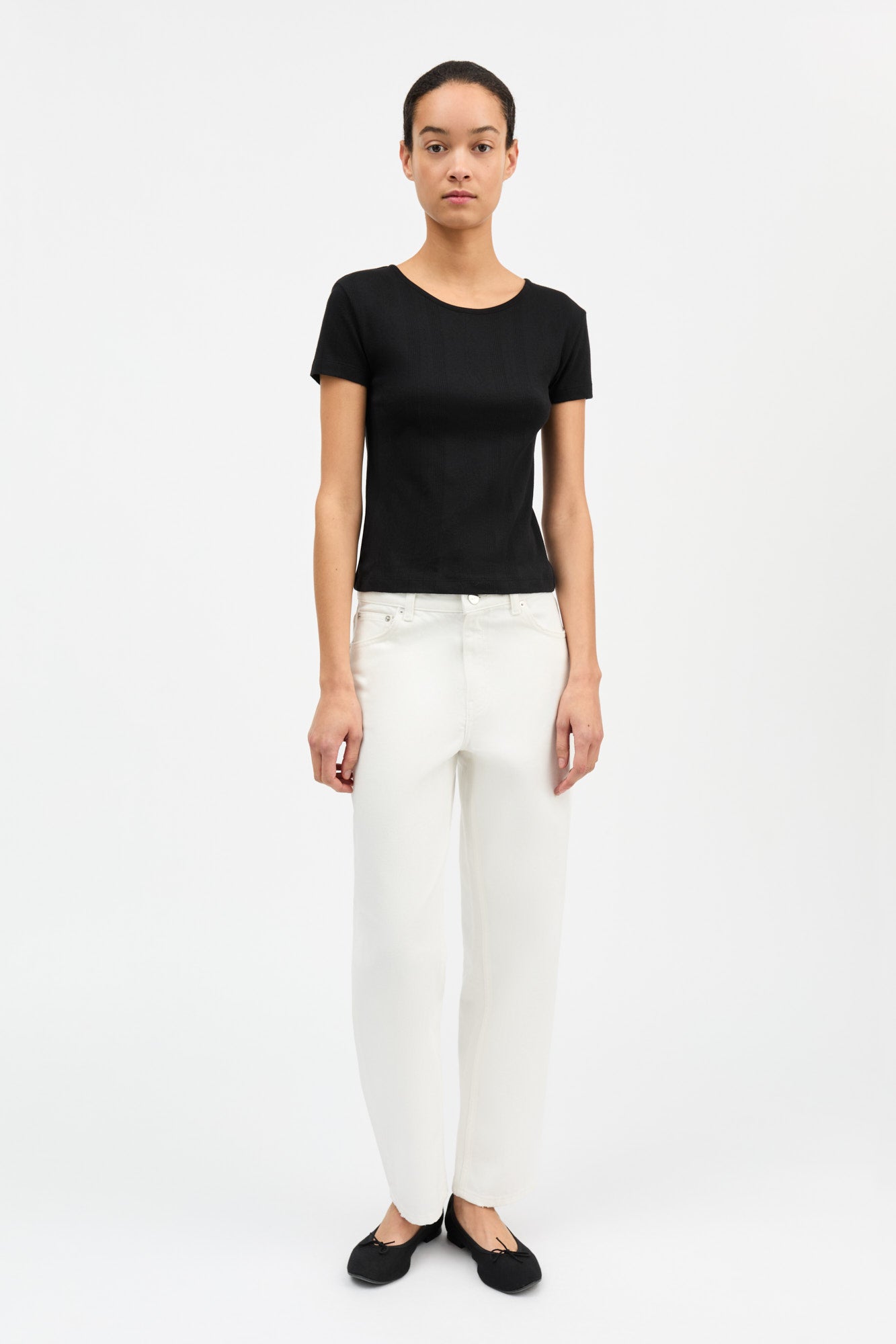 Skall Studio Anna cap sleeve tee Tee Black