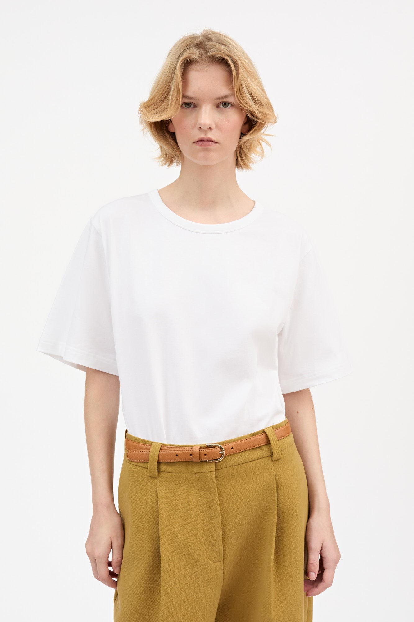 Skall Studio Boyfriend tee Tee Optic white