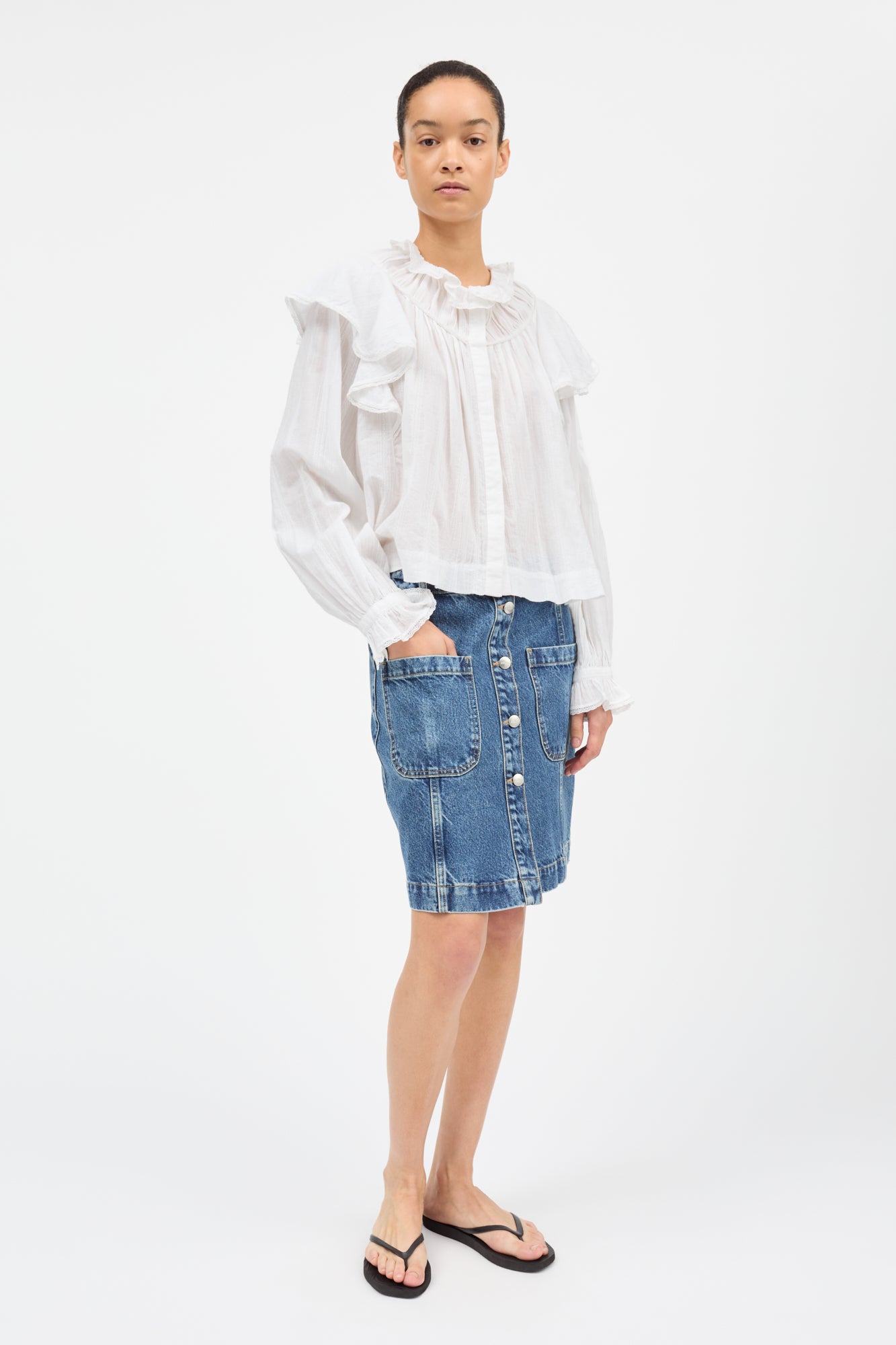 Skall Studio Clea shirt Shirt Optic white