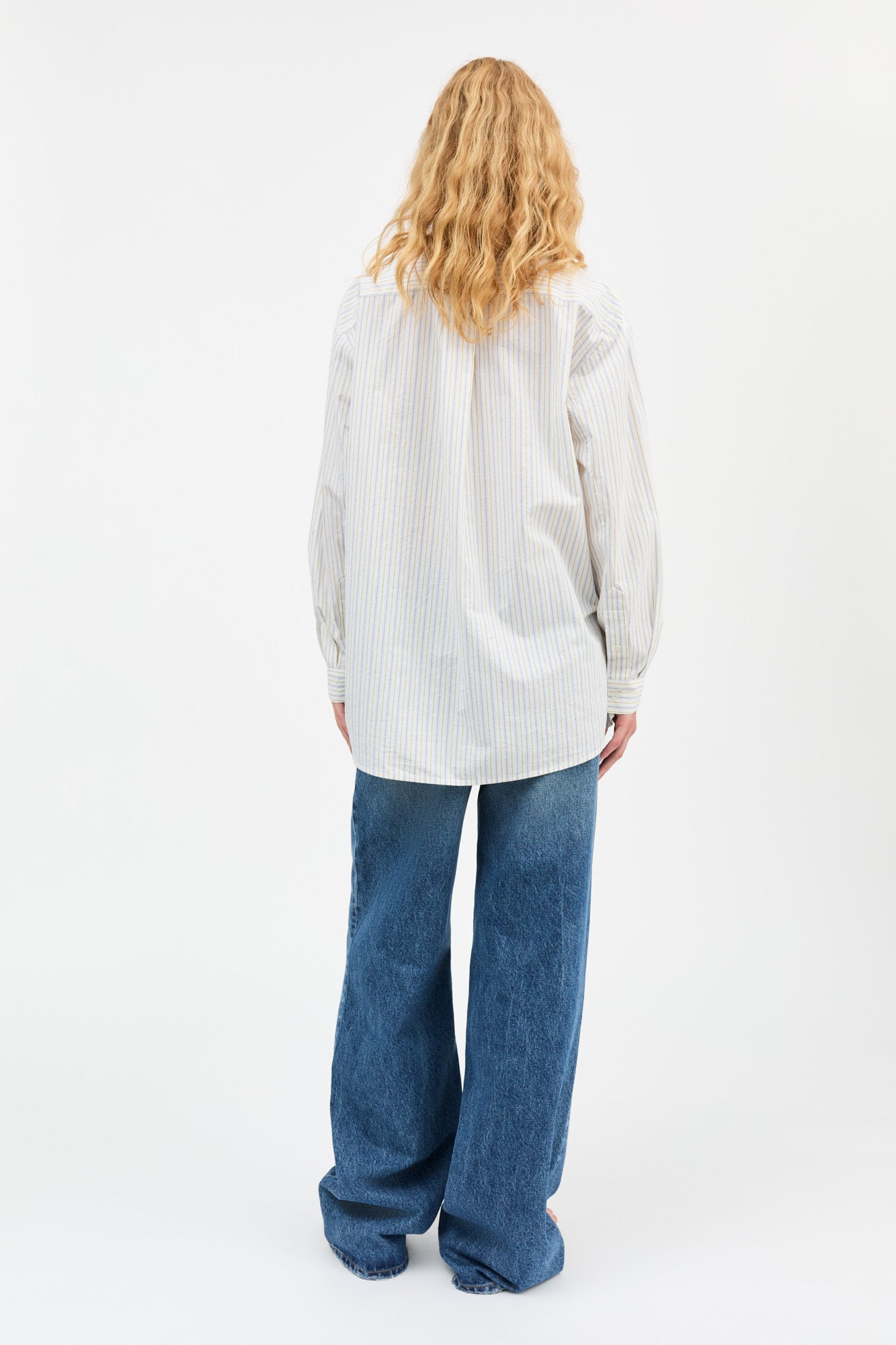 Skall Studio Edgar shirt Shirt Yellow/Blue stripe