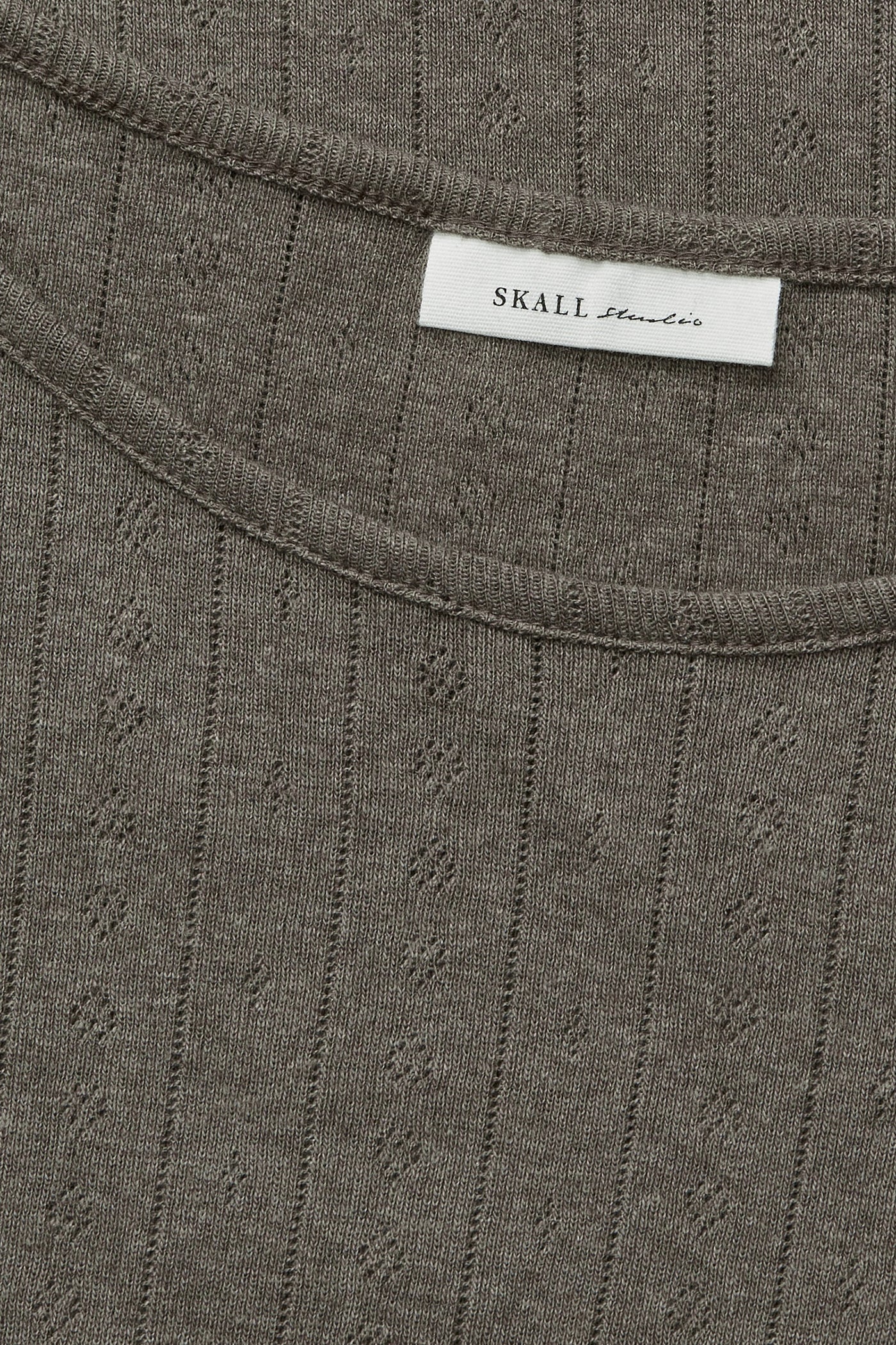 Skall Studio Edie blouse Tee Brown mélange