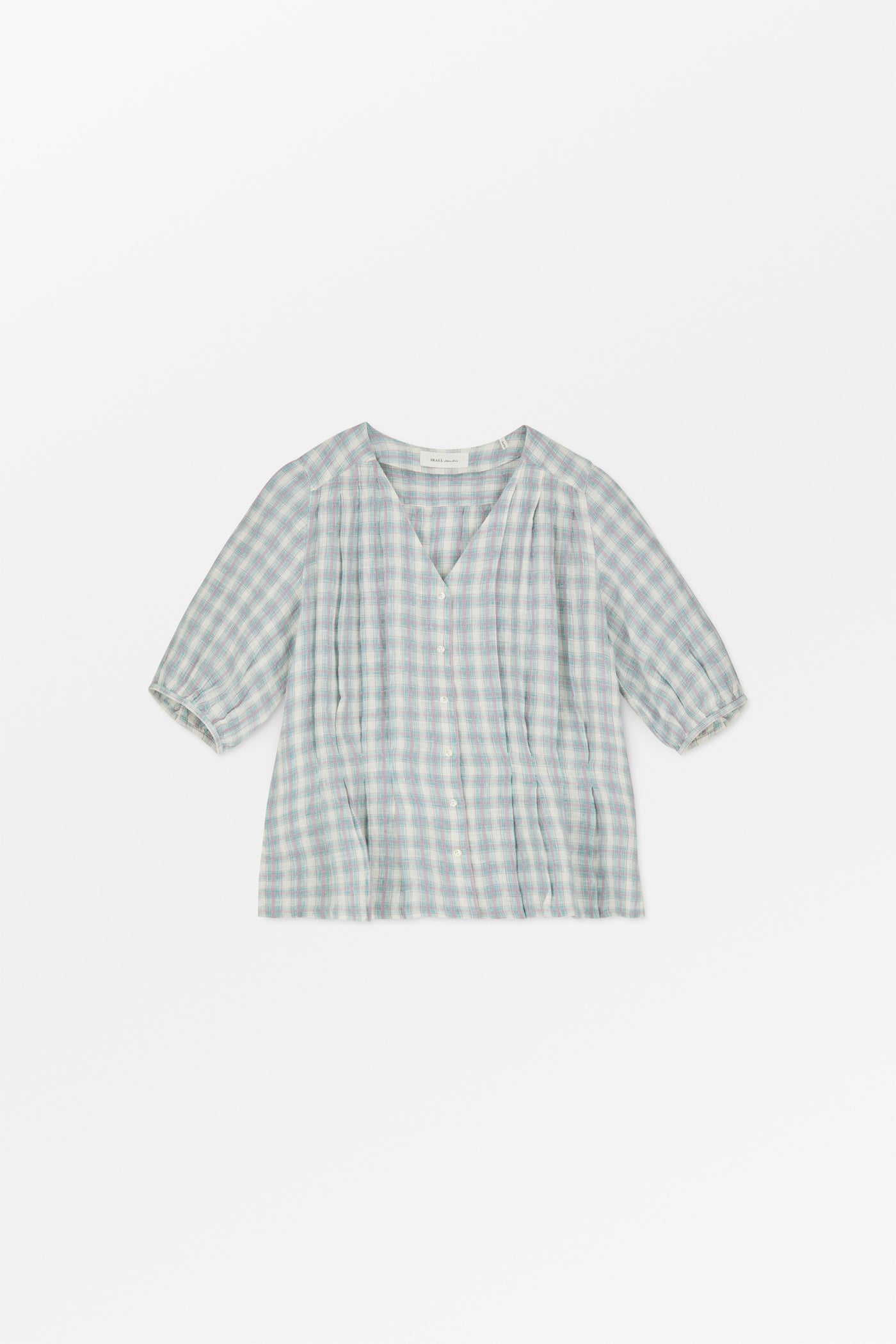 Skall Studio Elvira blouse Blouse Purple/blue check
