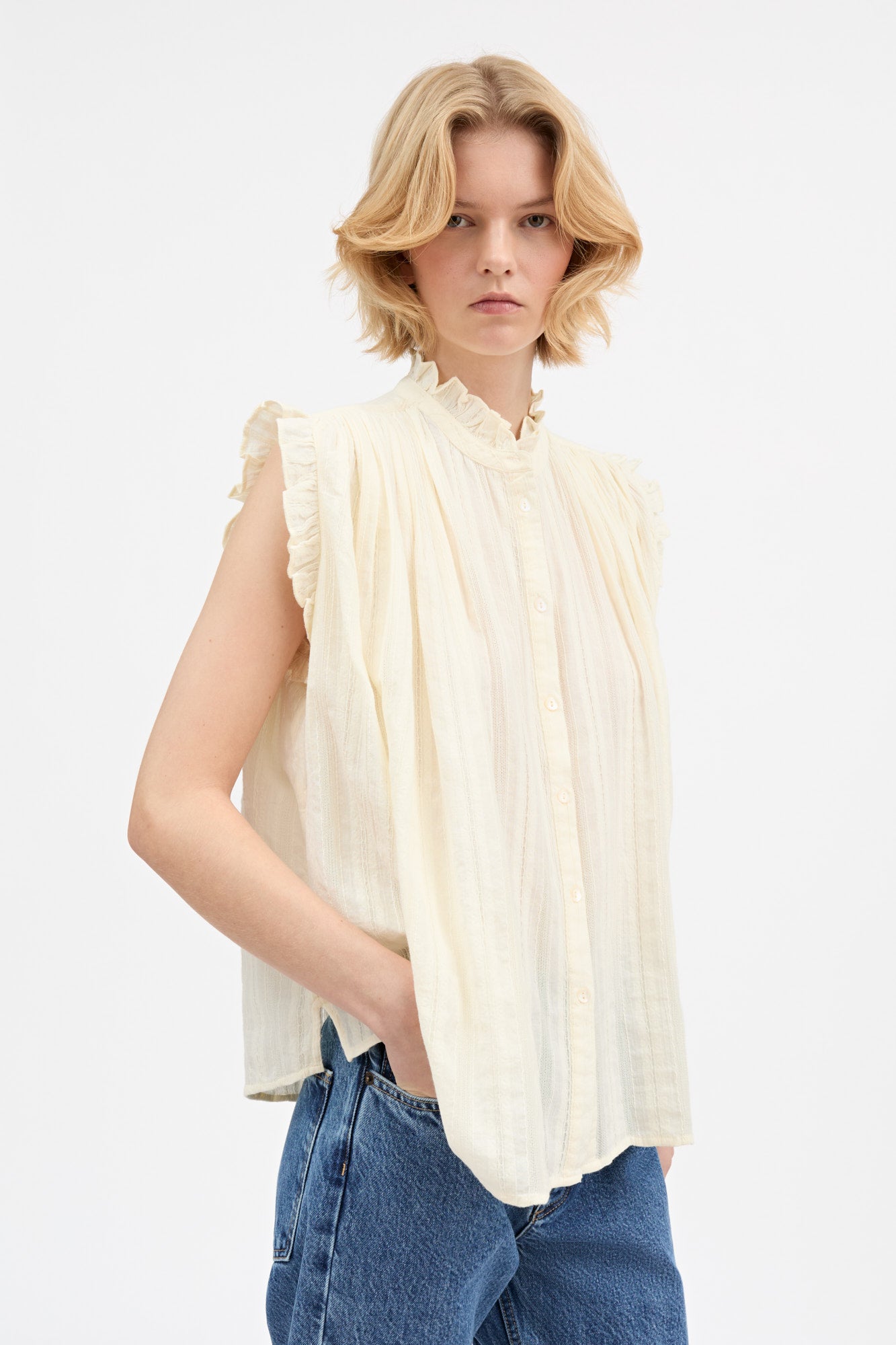 Skall Studio Juliane top Top Light Cream