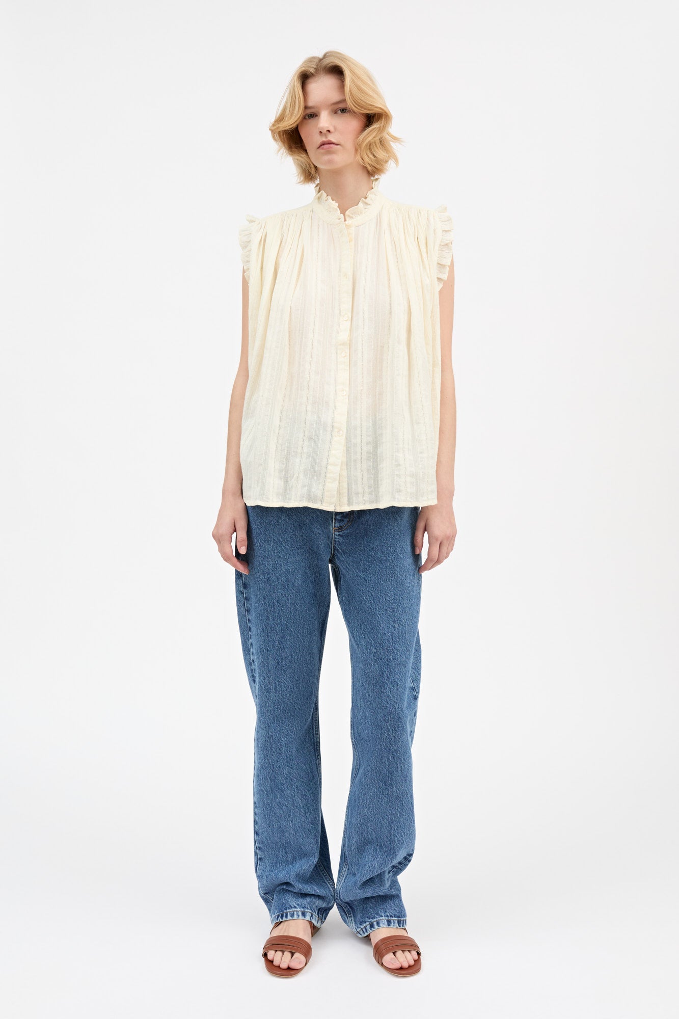 Skall Studio Juliane top Top Light Cream
