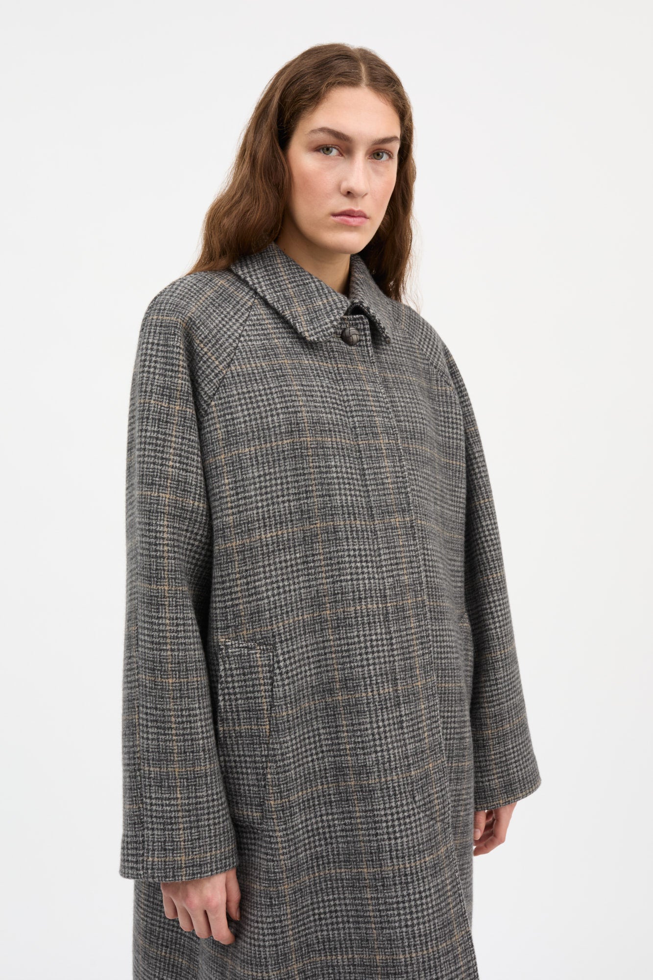 Skall Studio Mary coat Coat Grey check