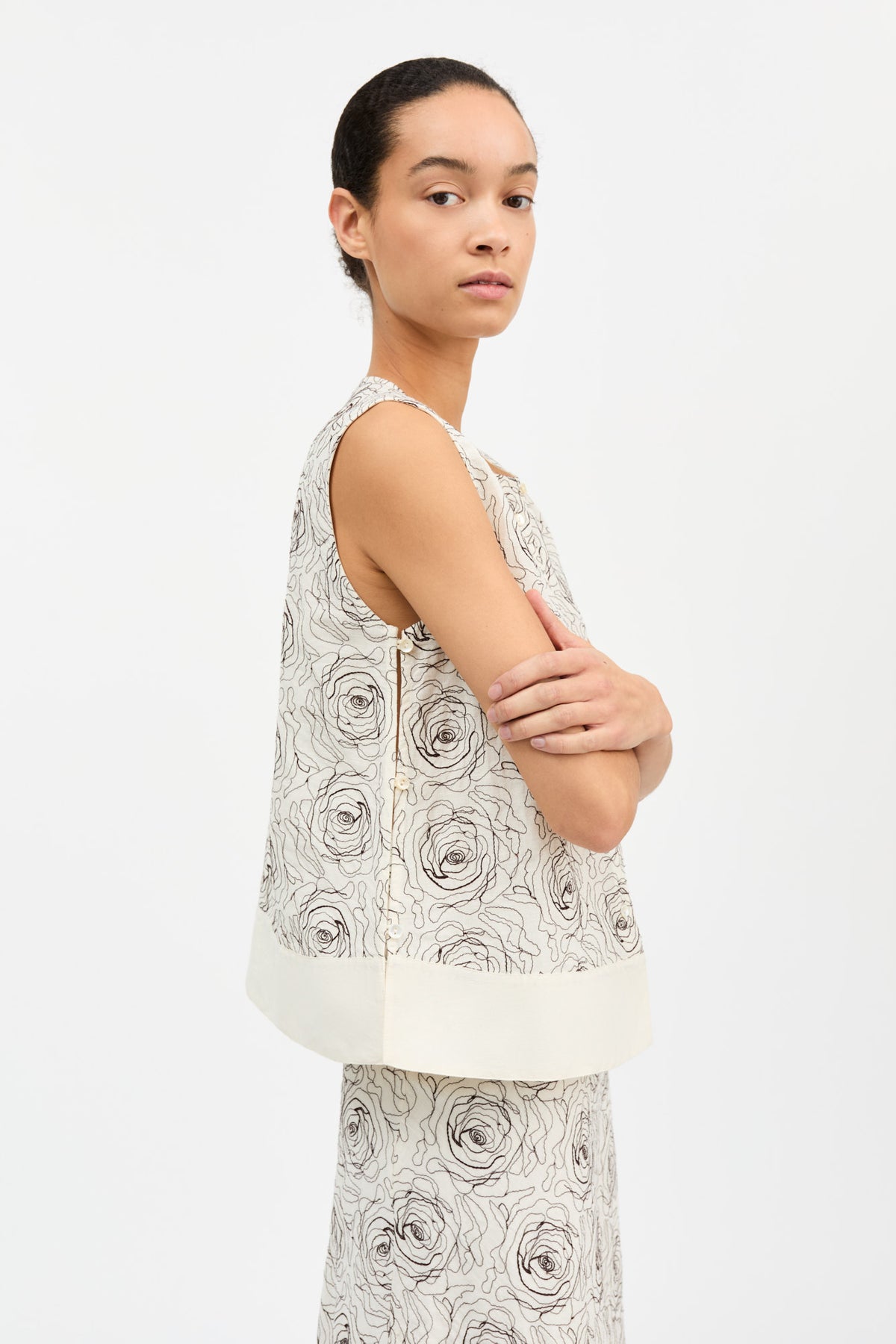 Skall Studio Mollie top Top Ecru