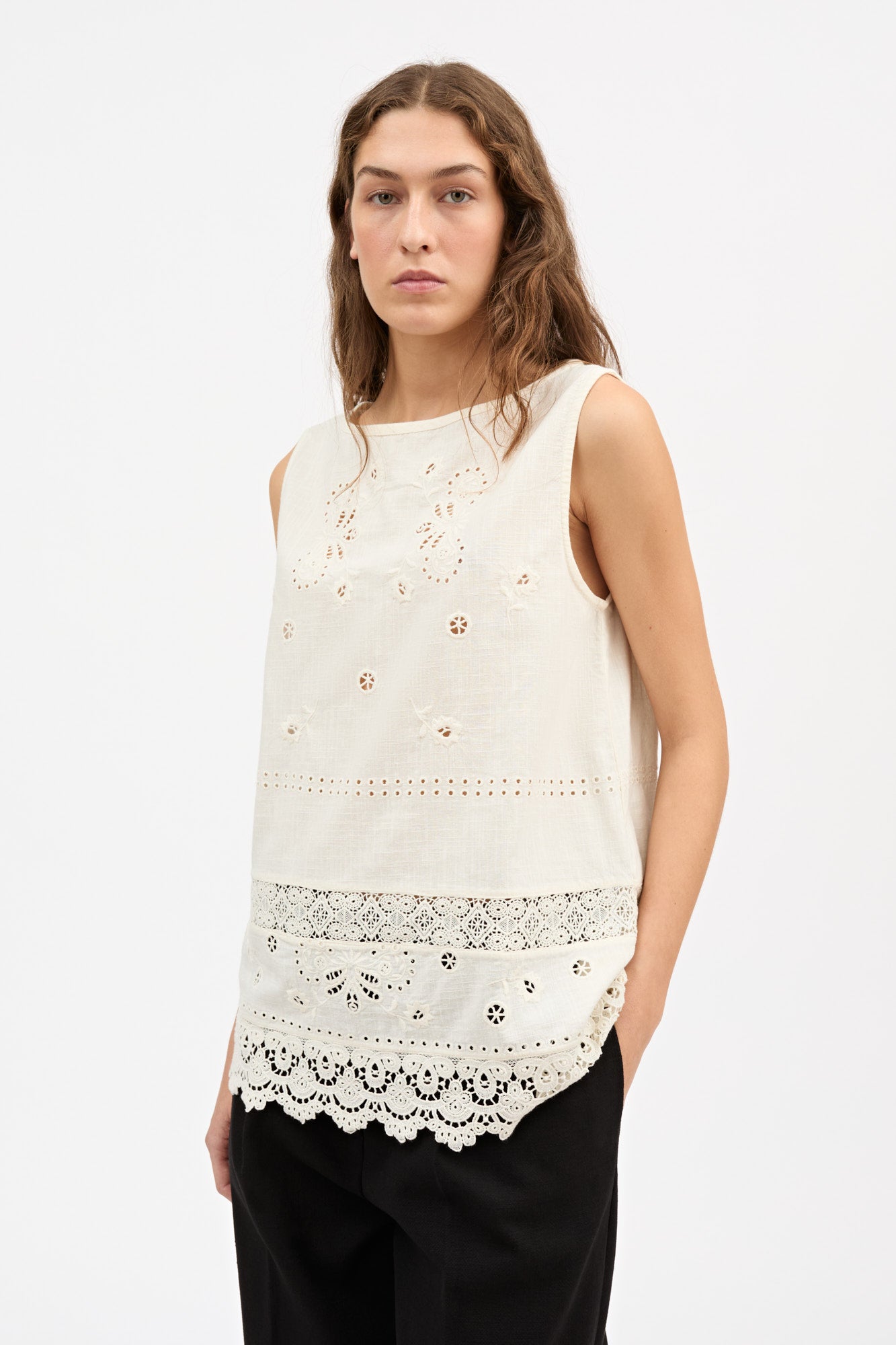 Skall Studio Tallulah top Top Antique white