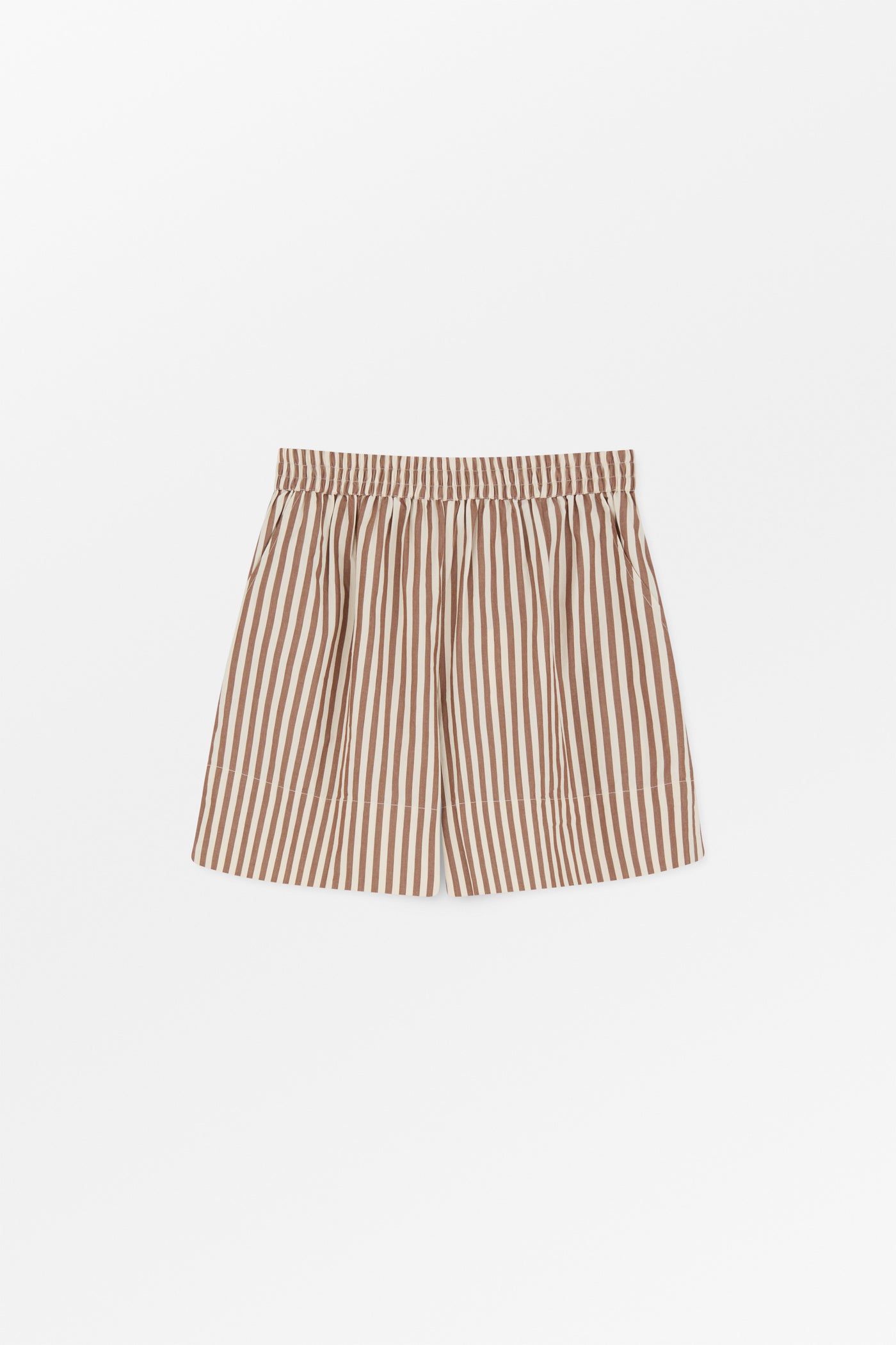 Skall Studio Vetiver shorts Shorts Brown/Ecru stripe